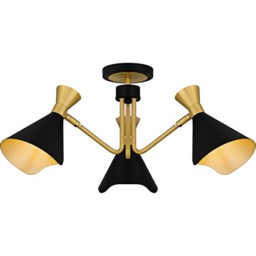 Three Light Semi-Flush Mount