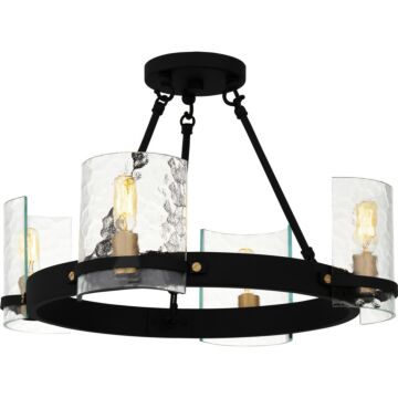 Four Light Semi-Flush Mount