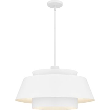 Lumi  Pendant in Matte White by Quoizel