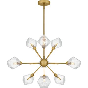 Salvador  Chandelier in Brushed Gold by Quoizel