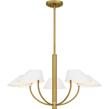 Penley  Chandelier in Brushed Gold by Quoizel