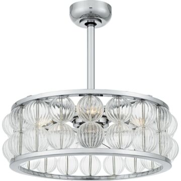 Terrarock  Fan Light in Polished Chrome by Quoizel