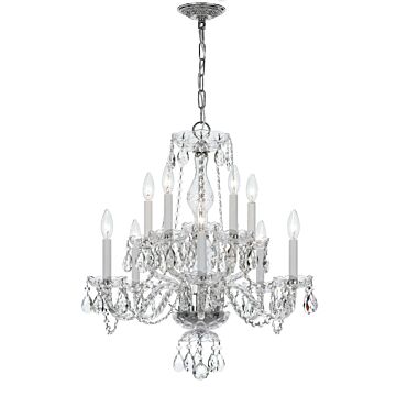 Traditional Crystal  Chandelier in Polished Chrome by Crystorama