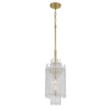 Ackerly  Pendant in Aged Brass by Crystorama