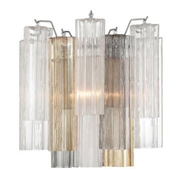Addis  Wall Sconce in Polished Chrome by Crystorama