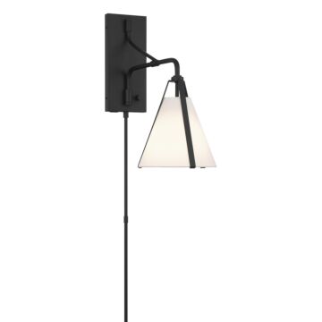 Fulton  Task Sconce in Black by Crystorama