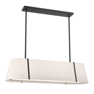 Fulton  Linear Chandelier in Black by Crystorama