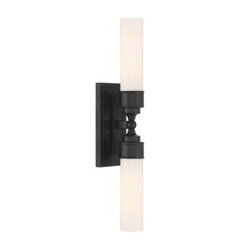 Wilcox LED Wall Sconce in Matte Black by Crystorama