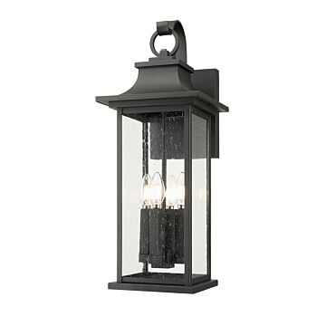 Tiberius  Outdoor Wall Mount in Black by Z-Lite