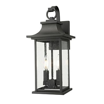 Tiberius  Outdoor Wall Mount in Black by Z-Lite