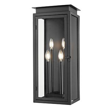 Nova  Outdoor Wall Mount in Black by Z-Lite