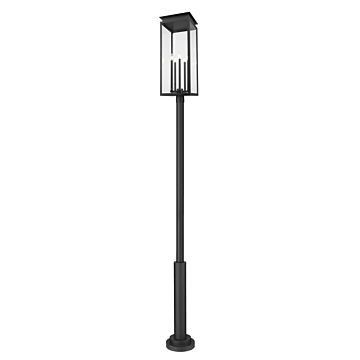 Nova  Outdoor Post Mount in Black by Z-Lite