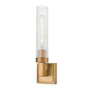 Beau  Wall Sconce in Rubbed Brass by Z-Lite