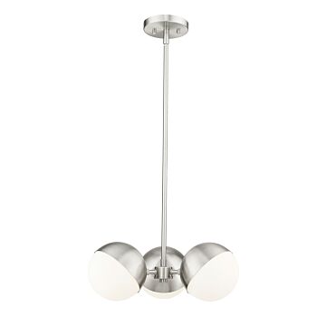Realm Sphere  Chandelier in Brushed Nickel by Z-Lite