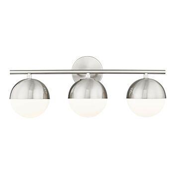 Realm Sphere  Bathroom Vanity Light in Brushed Nickel by Z-Lite
