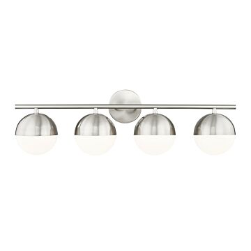 Realm Sphere  Bathroom Vanity Light in Brushed Nickel by Z-Lite