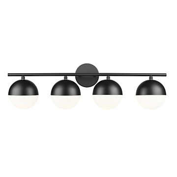 Realm Sphere  Bathroom Vanity Light in Matte Black by Z-Lite