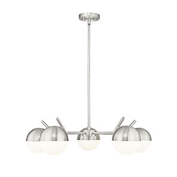 Realm Sphere  Chandelier in Brushed Nickel by Z-Lite