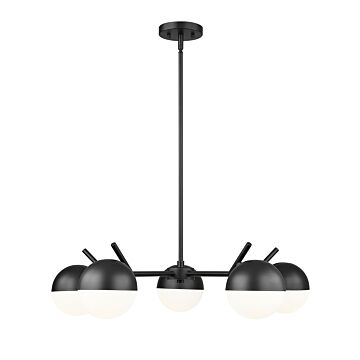 Realm Sphere  Chandelier in Matte Black by Z-Lite