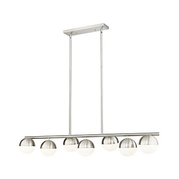 Realm Sphere  Linear Chandelier in Brushed Nickel by Z-Lite