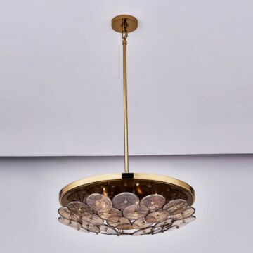 HORTENSIA  Pendant in Polished Winter Brass by Kalco