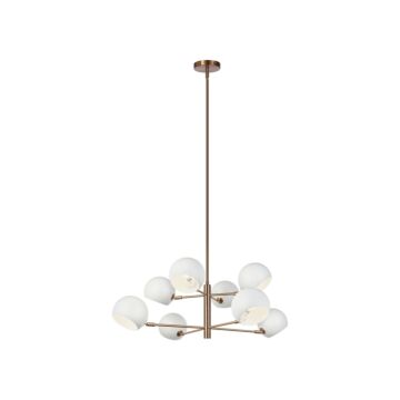 Orb  Chandelier in Matte White by Matteo Lighting