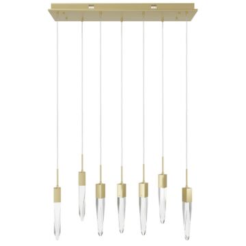 Aspen LED Pendant in Brushed Brass by Avenue Lighting