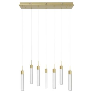 The Original Glacier LED Pendant in Brushed Brass by Avenue Lighting