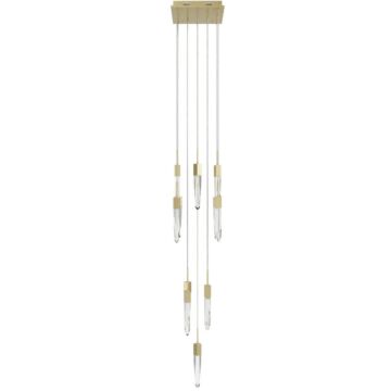 Aspen  Pendant in Brushed Brass by Avenue Lighting