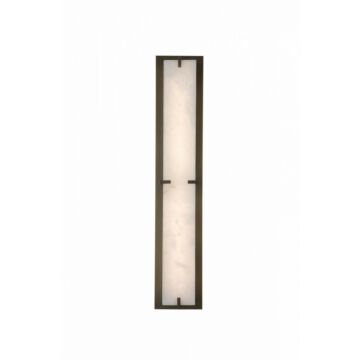 Sedona LED Wall Sconce in Alabaster   Aged Brass by Avenue Lighting