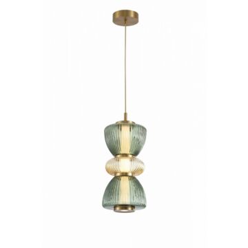 Rosewood LED Pendant in Aged Brass by Avenue Lighting
