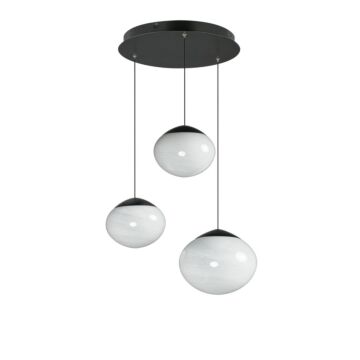 Nimbus LED Pendant in Black by ET2