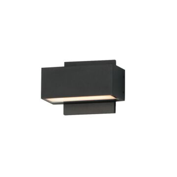 Blok LED Outdoor Wall Sconce in Black by ET2 Lighting