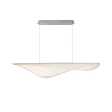 Manta LED Linear Pendant in Polished Chrome by ET2