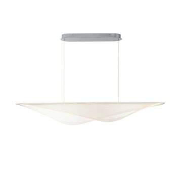 Manta LED Linear Pendant in Polished Chrome by ET2