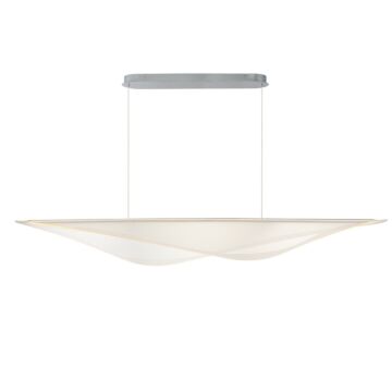 Manta LED Linear Pendant in Polished Chrome by ET2