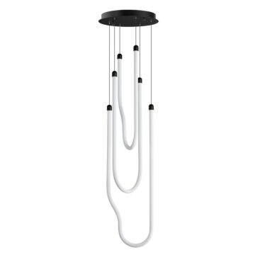 Soleil LED Pendant in Black by ET2