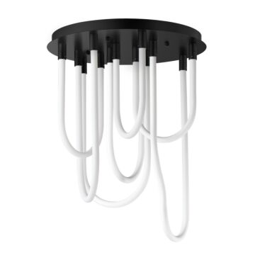 Soleil LED Flush Mount in Black by ET2