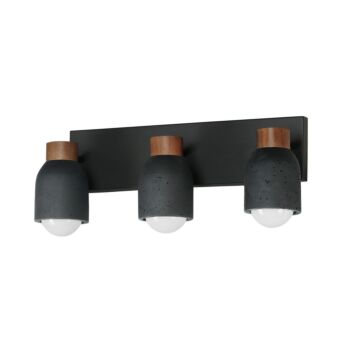 Pompeii  Bathroom Vanity Light in Lava   Black by Maxim Lighting