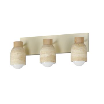 Pompeii  Bathroom Vanity Light in Travertine   Oyster by Maxim Lighting