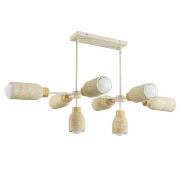 Pompeii  Pendant in Travertine   Oyster by Maxim Lighting