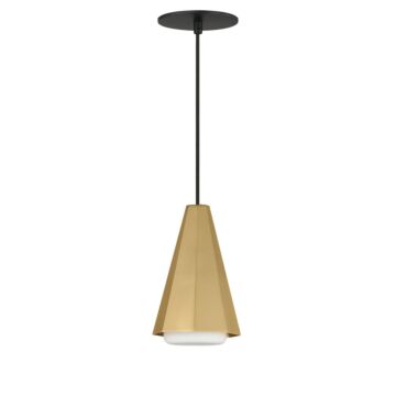 Rizzo  Pendant in Black   Antique Brass by Maxim