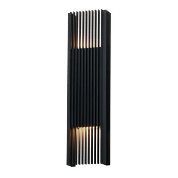 Rampart LED Outdoor Wall Sconce in Black by ET2 Lighting