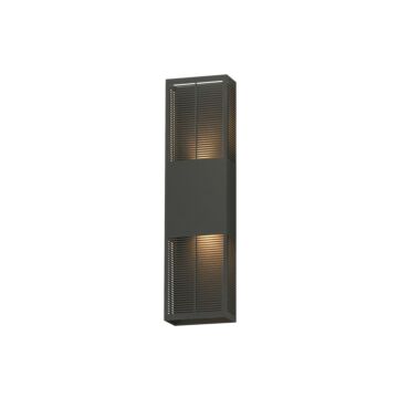 Grate LED Outdoor Wall Sconce in Architectural Bronze by ET2 Lighting