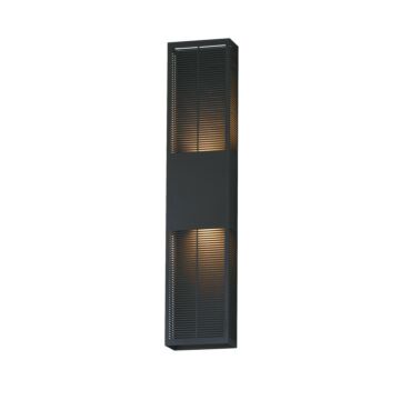 Grate LED Outdoor Wall Sconce in Black by ET2 Lighting