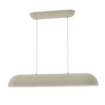 Wimbledon LED Linear Pendant in Light Cream by ET2 Lighting