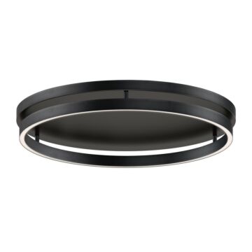 Groove 5CCT LED Flush Mount in Black by ET2 Lighting
