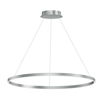 Groove 5CCT LED Pendant in Brushed Aluminum by ET2 Lighting