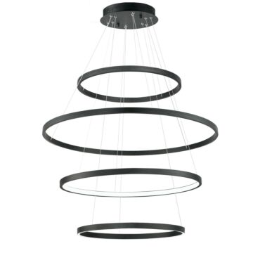 Groove 5CCT LED Pendant in Black by ET2 Lighting