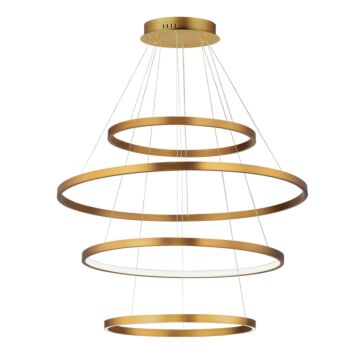 Groove 5CCT LED Pendant in Gold by ET2 Lighting